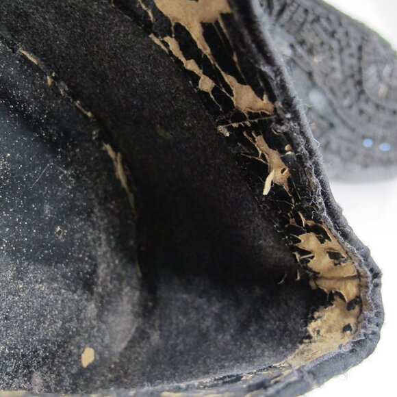 Caparros black sequin and beaded ballet flats - 8.5 - Picture 8 of 8